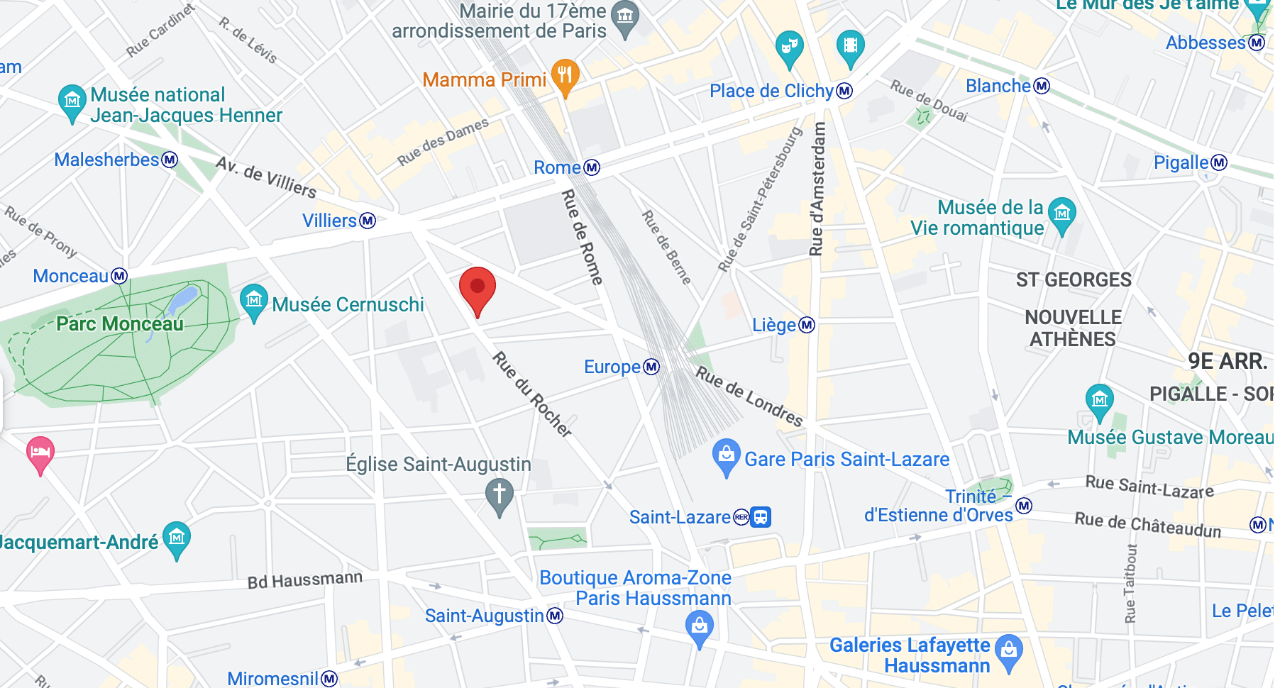 Urbanae carte 74 rue du rocher Paris bureaux